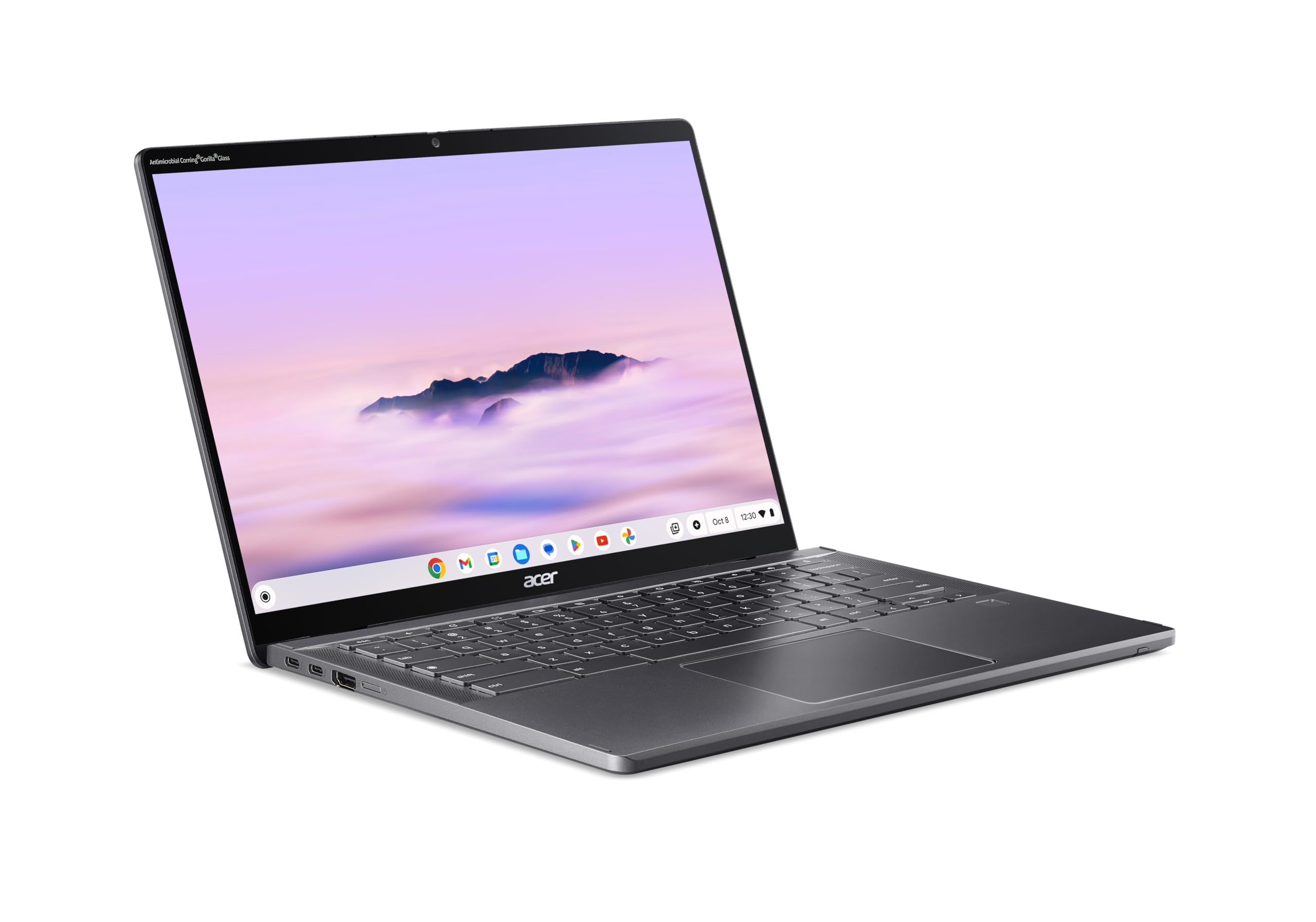 Acer Chromebook Plus Spin 714 14" WUXGA Tactile Convertible Intel Core Ultra 7 155U 16 Go RAM 512 Go SSD Chrome OS Gris Clavier FR AZERTY CP714-1HN