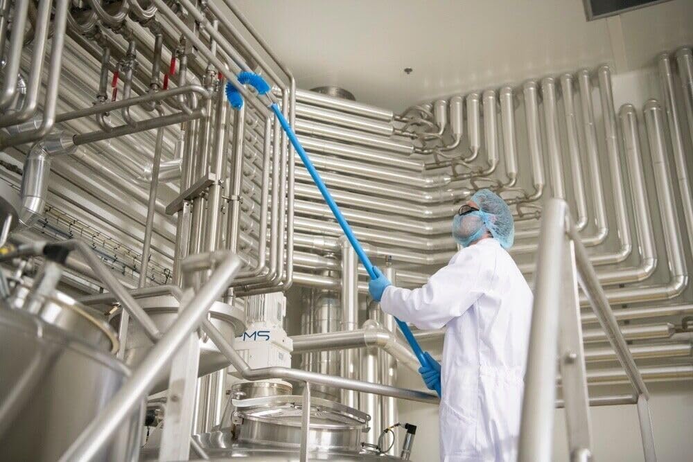 Vikan - Ultra Hygiène - Manche - D'une seule pièce - Polypropylène - Rouge - 170cm