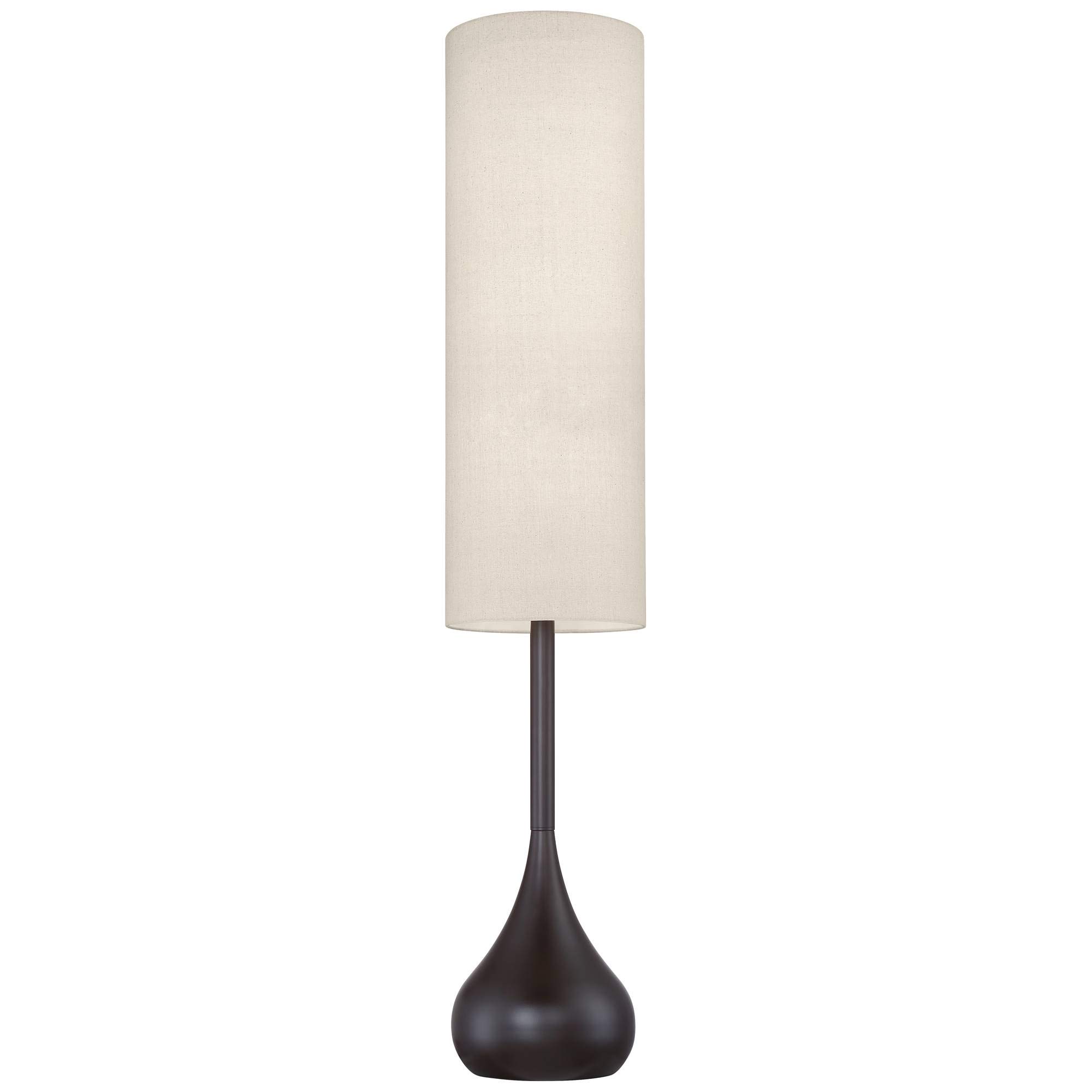 Lampadaire rétro orange et noir Steinhauer Bois noirantique et or