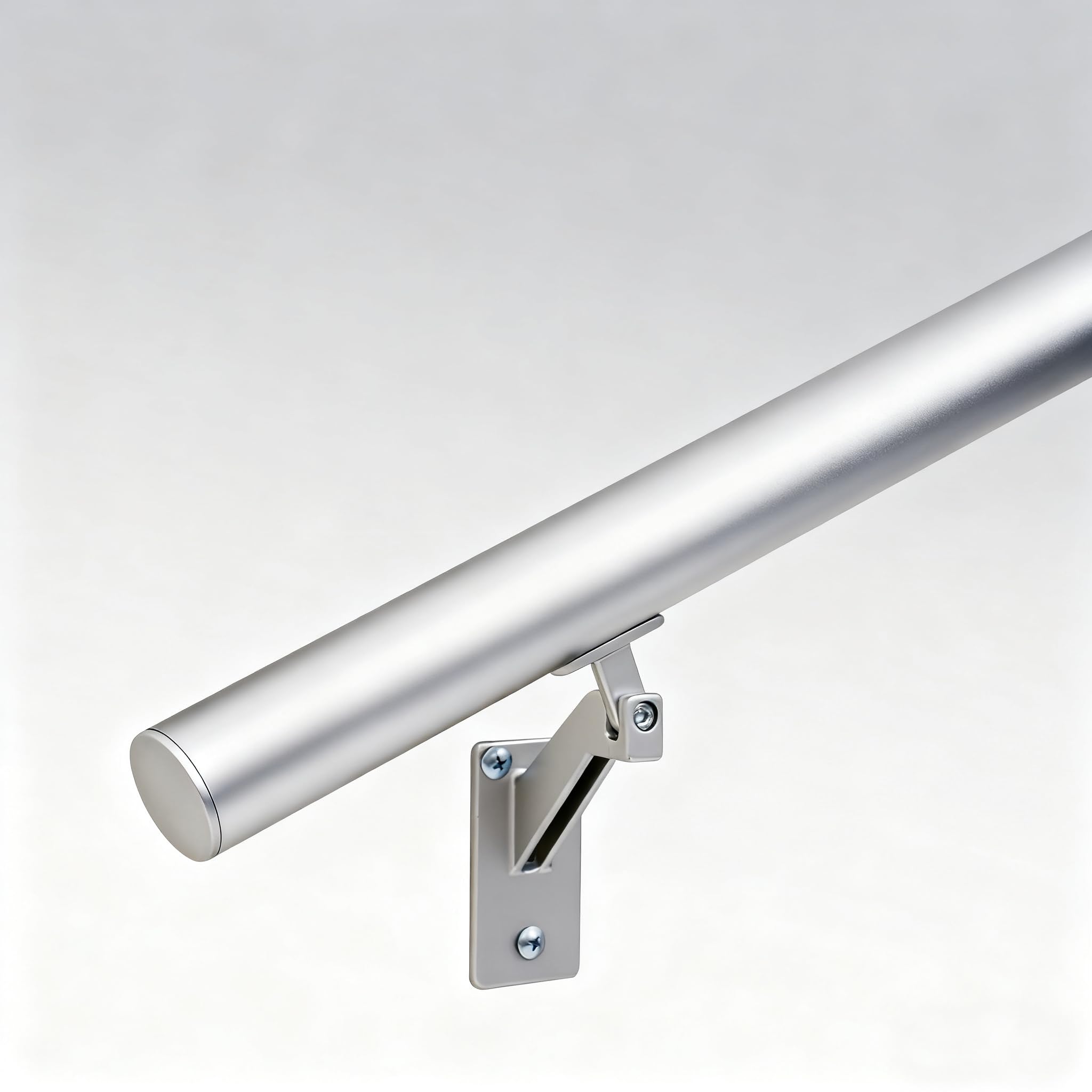 Rampe pour escaliers extérieur et intérieur en argent brillant de 0,9m