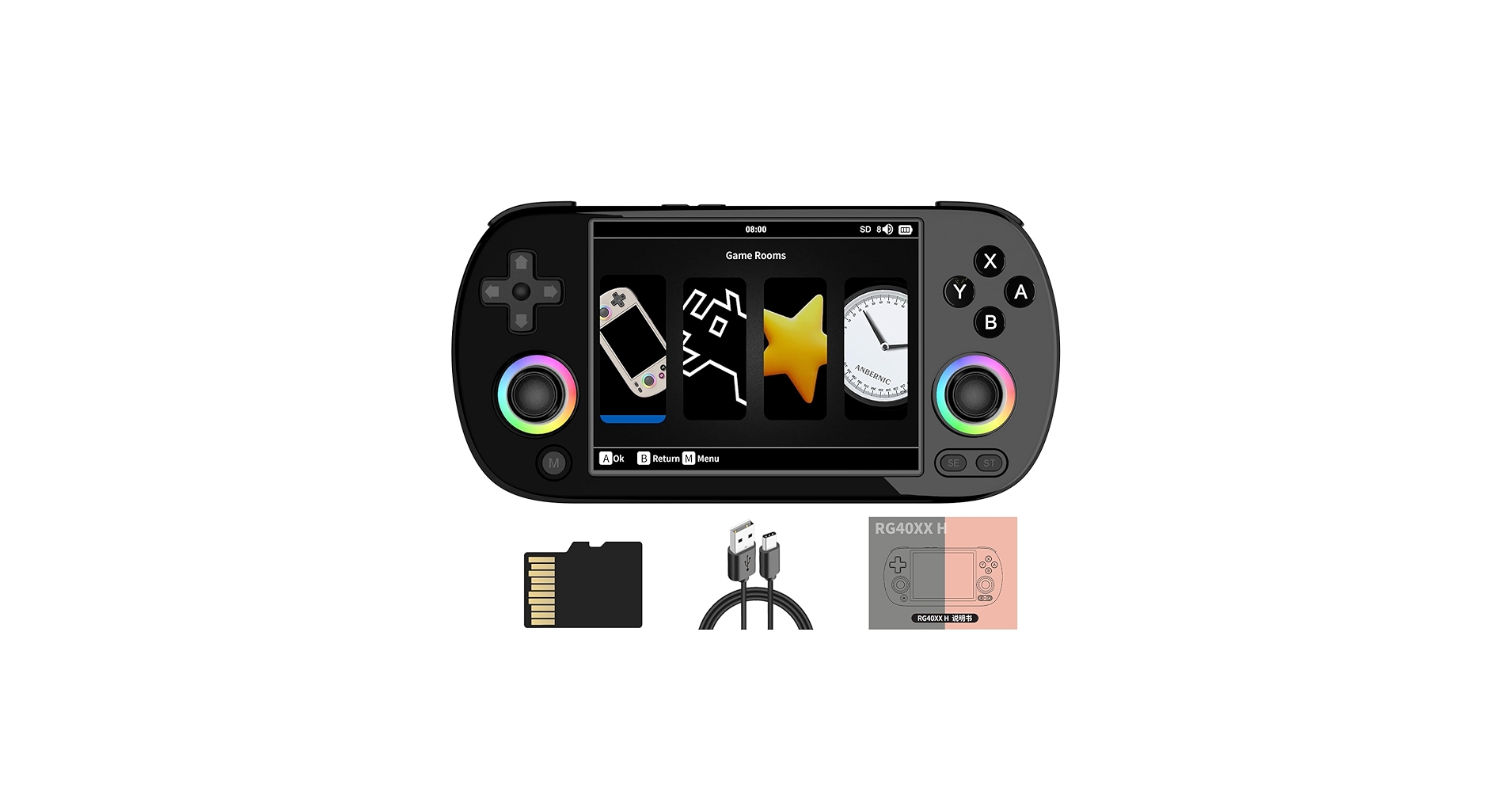 Amazon.com: RG40XX H Retro Handheld Game Console 4.0-inch