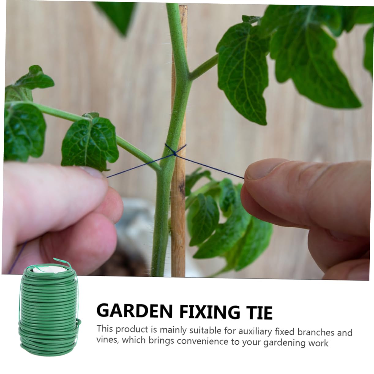 Luxshiny 2 Rollen Flexible Pflanzenbinder Gartenbinder 3,5mm X 20m Wiederverwendbares Befestigungsband für Tomaten Rankpflanzen und Gartenstützen Wetterfest Flexibel und Vielseitig