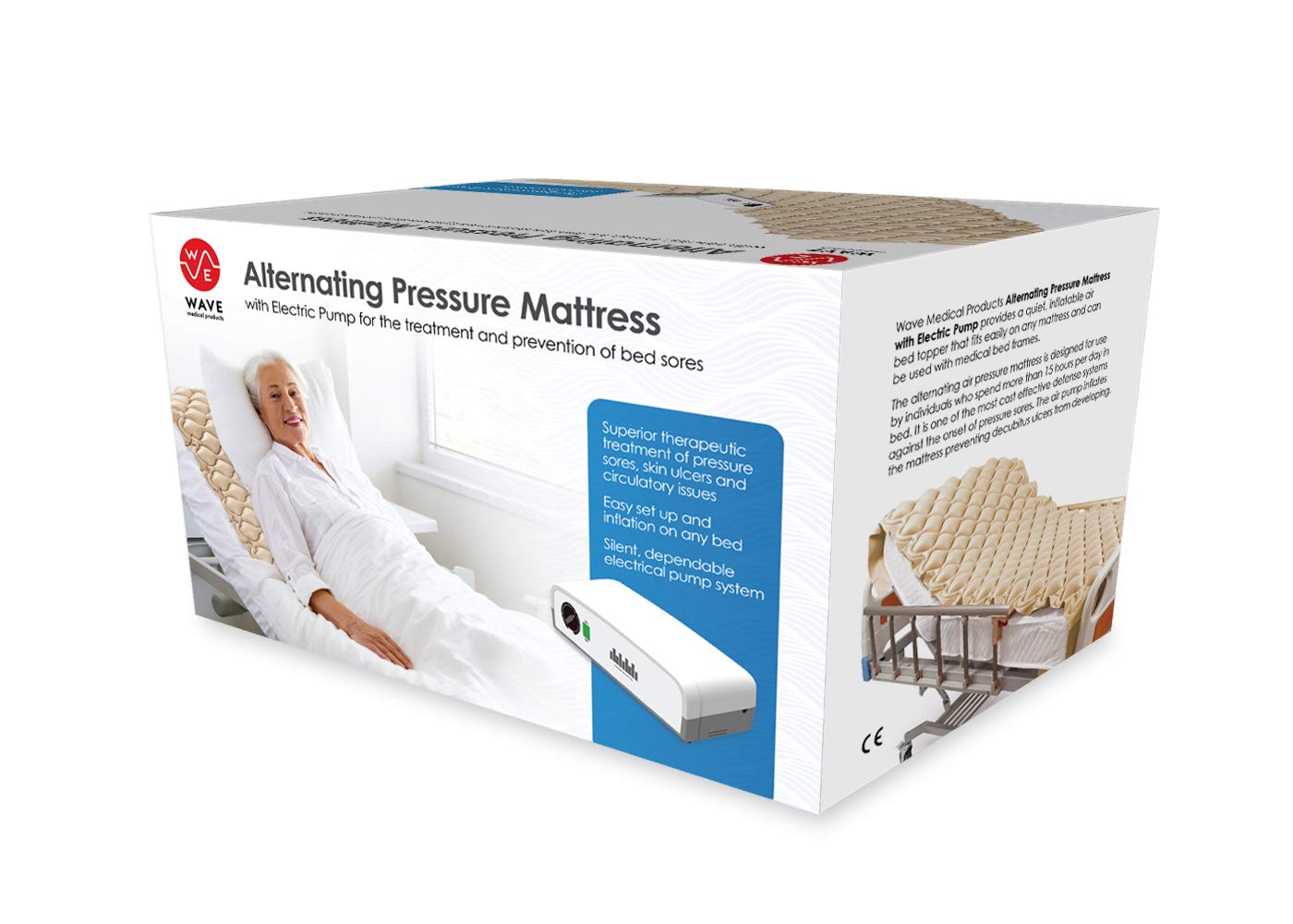 Wave Medical Premium Alternating Pressure Pad System Mattress Pad