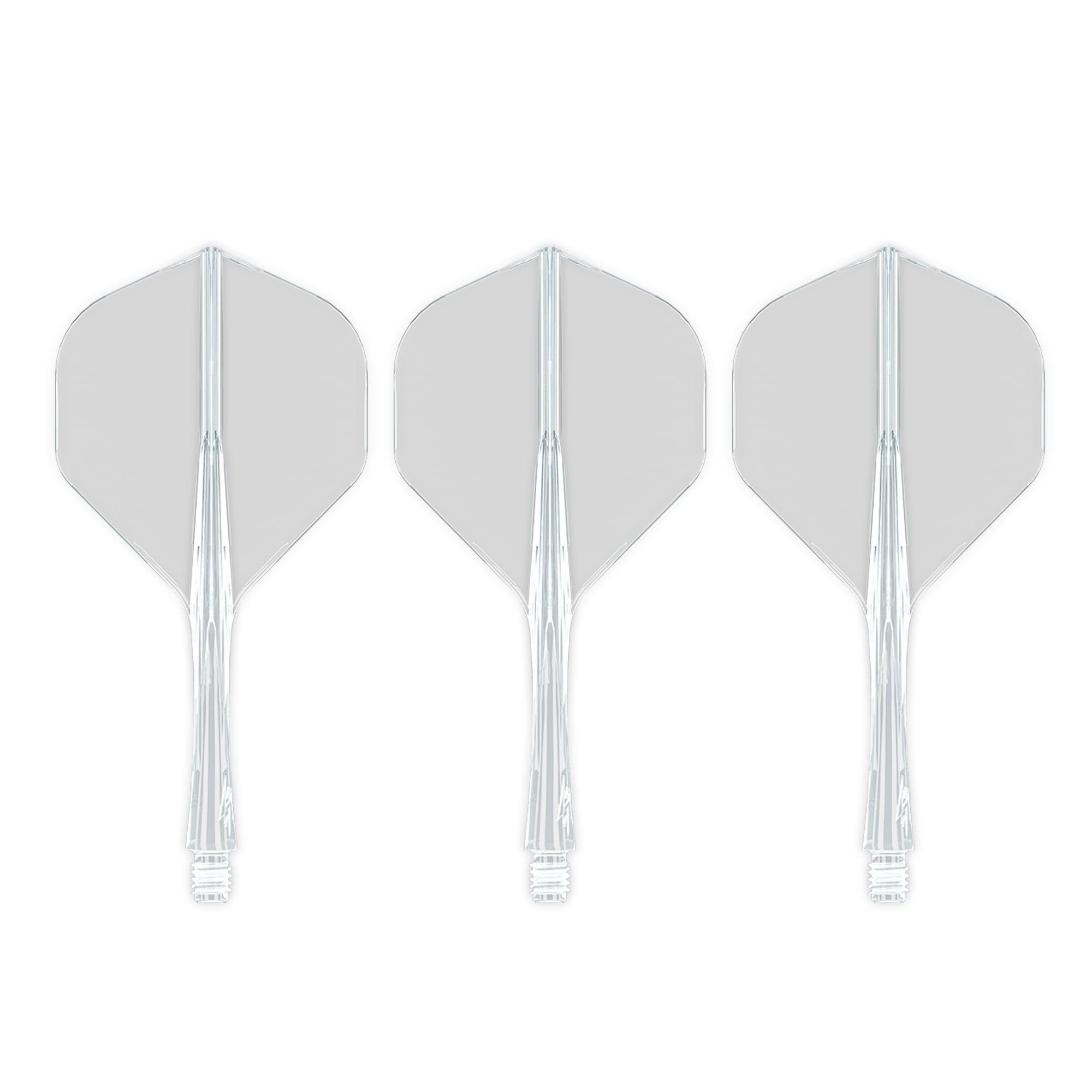 Caliburn | SUP Moulded Dart Flight And Shaft System | Multiple Styles | Multiple Colours. (No2 - Tweenie, Clear)