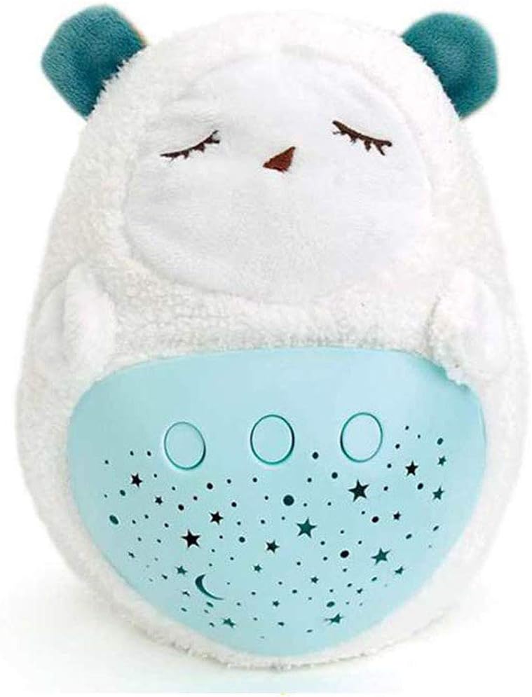 Baby Sleep Soother with Night Light Star Projector and Music, White Noise & Lullaby Sound Machine, Travel Pack and Play Owl Plush Toys for Boys Girls Infant Shower Gift (Lamb)