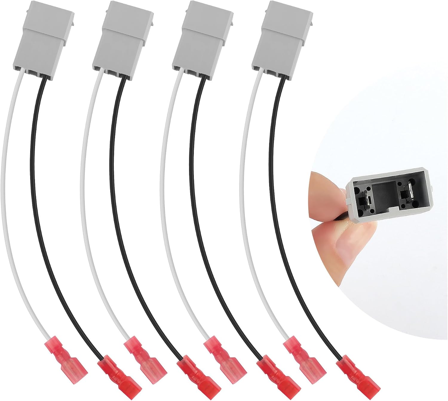 4PCS 72-7800 Car Speaker Adapter/Speaker Harness,Speaker Harness Adapter Replacement Connect Speakers to Wiring System,Speaker Wire Connections Compatible with Honda Acura (72-7800)