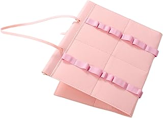 TOYANDONA Bolsa para Colgar Cinturones De Taekwondo Expositor para Cinturones De Karate Organizador para 12 Cinturones Expositor para 12 Cinturones De Karate Fieltro Rosa