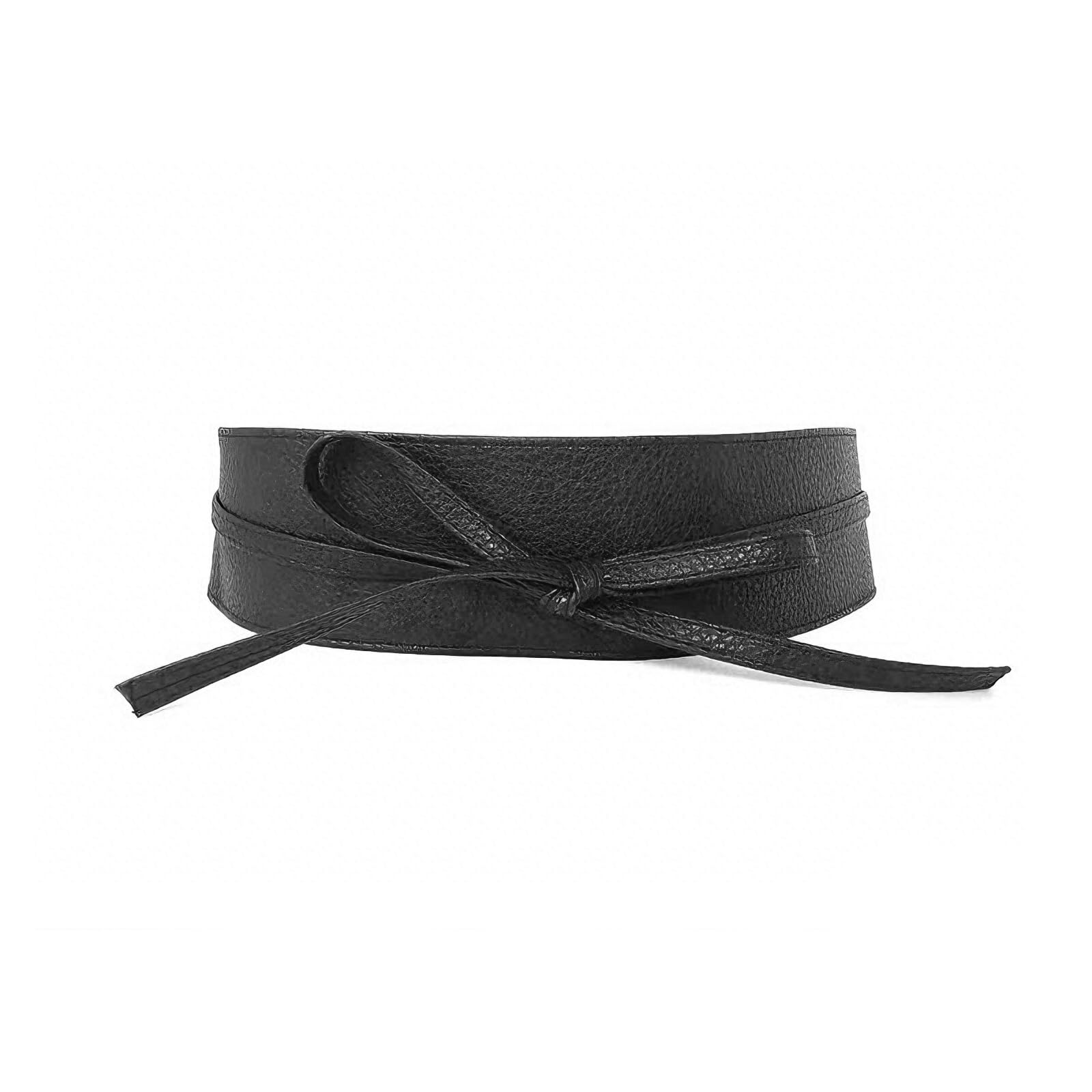 KTGUK Waist Belt,Leather Waistband,Wide Belts for Women,Wrap Around Obi Band Cinch,Wide Wrap Around Bowknot Ladies Waistband Belts,for Dresses Shirts Simple and Versatile Accessories Belt