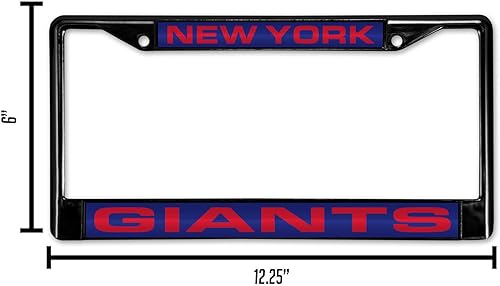 Miniatura 6 de Rico Industries NFL Unisex-Adult NFL Laser Cut Inlaid Standard Chrome License Plate Frame
