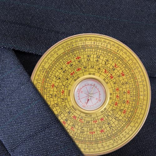 Brújula Feng Shui de Aleación Mikinona, portátil y pequeña miniatura 4