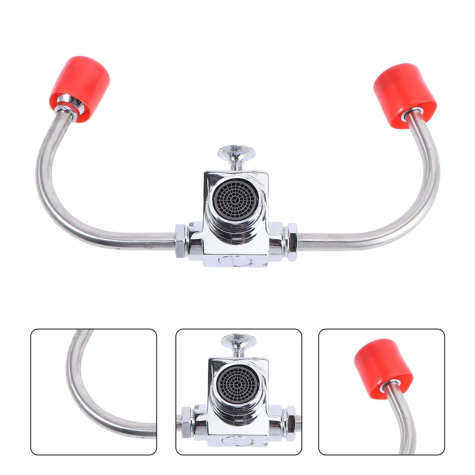 POPETPOP Lavado de Emergencia para Lavabo en Acero Inoxidable Plata con Flujo Constante y Activación Rápida Adecuado para Fábricas Químicas y Laboratorios