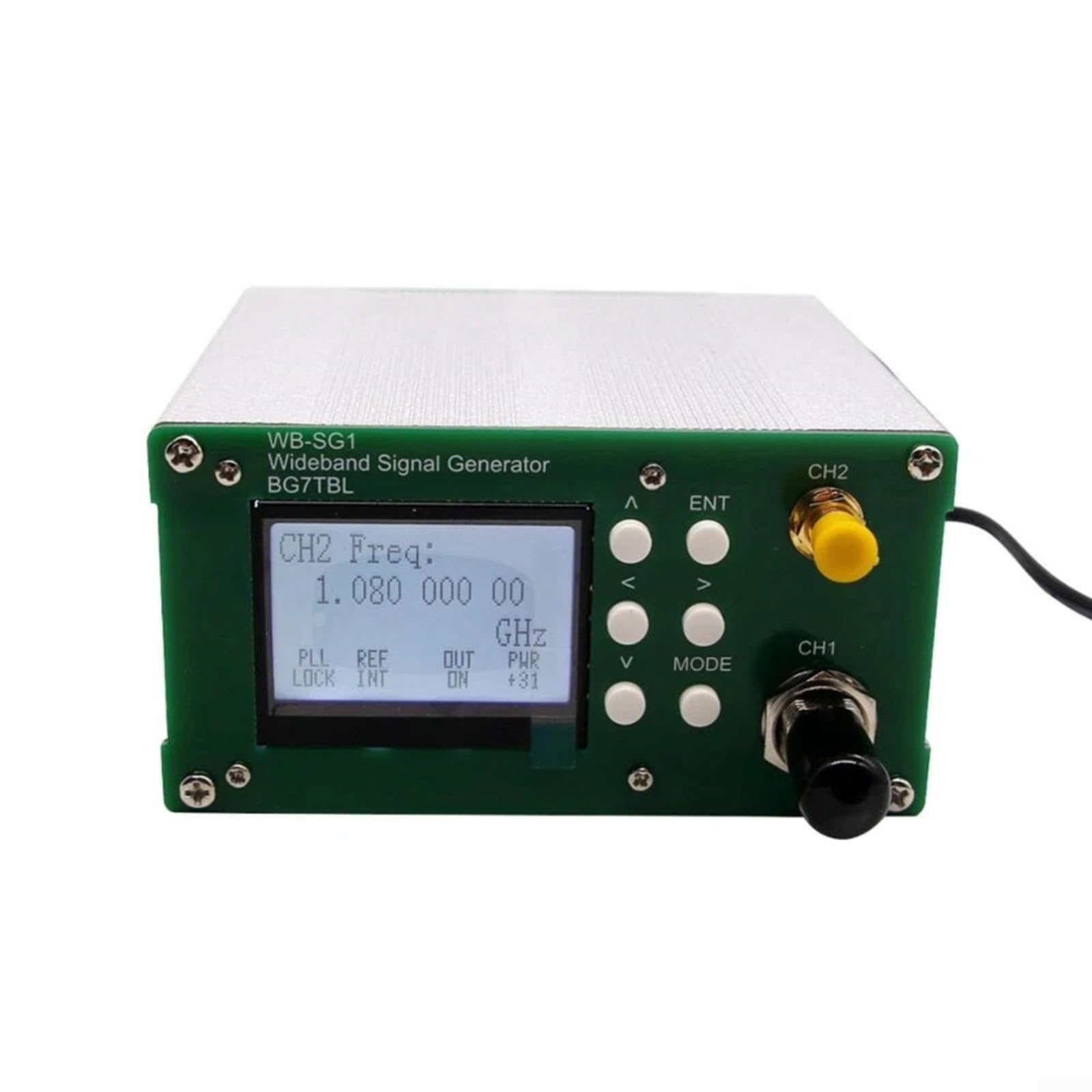 WB-SG1 Generatore di segnale RF a banda larga 1Hz-15GHz con OCXO, tecnologia DDS, LCD da 3,5 pollici, AM/FM/PM, alloggiamento in metallo per laboratorio e ricerca (1Hz-8G)