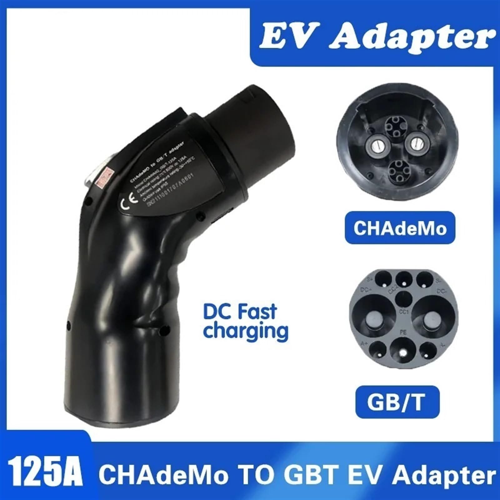 Amazon | 電気自動車 CHAdeMo から GBT EVSE 125A DC アダプター