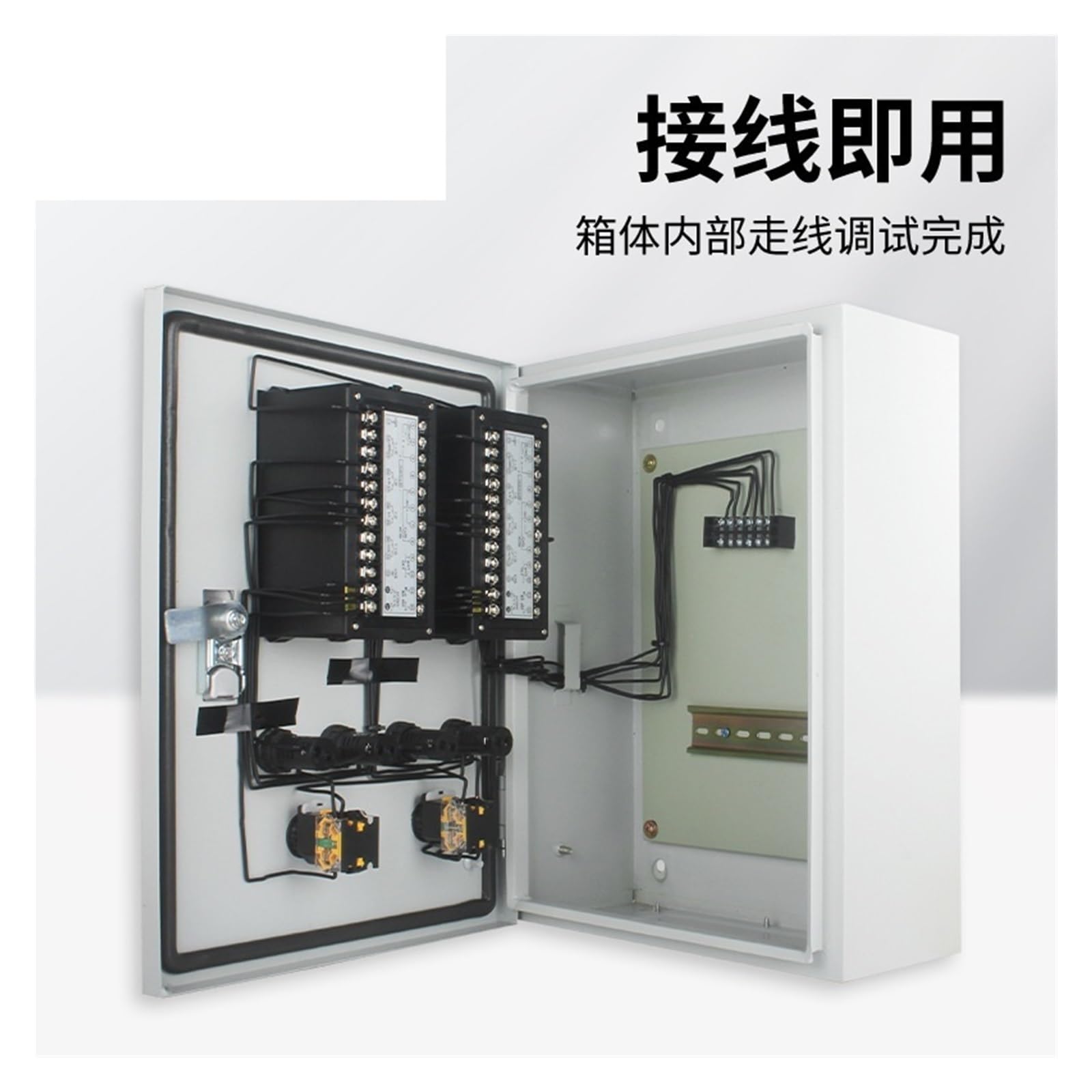 Contrôleur de Niveau d'eau de Liquide, réservoir d'eau d'incendie, Affichage d'alarme de Piscine, transmetteur, capteur de Niveau de Liquide(Three Way Control Box+Sensor)