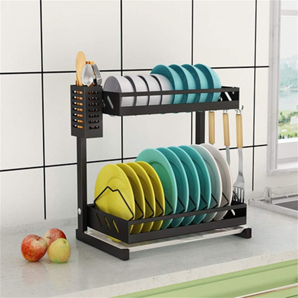 Cutlery Rack Kitchen Supplies Paint Stainless Steel Kitchen Racks Dishes Chopsticks Storage Rack Drain Rack Dish Rack Cutlery Drying Rack (Size : 4)