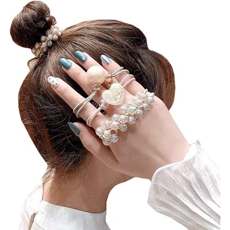 Amazon Co Jp ヘアゴム ヘアアクセサリー 髪ゴム おしゃれ 大人 子供 髪飾り ラバーバンド ヘアアレンジ ビーズ パール風 Ins人気 可愛い お洒落 パール風 3点セット おもちゃ