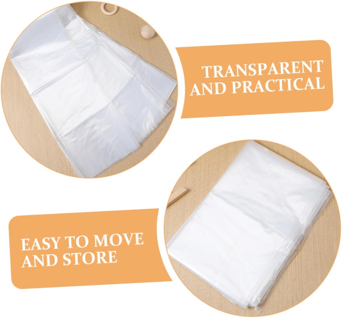 Transparent Mattress Storage Bag Heavy Duty Mattress Protector Reusable Cover for Pouch Double Layer Mil and Stylish