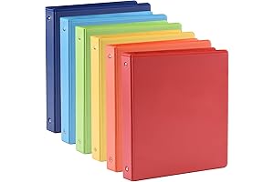 SUQJOY 1 Inch 3 D Ring Binders