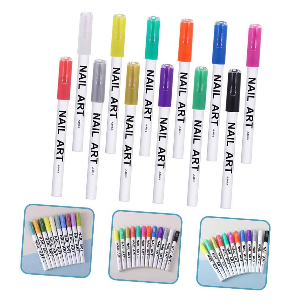 CALLARON Pcs Pen Nail Art Paint Pen Set d Nail Art Painting for Diy Manicure Flower Stamping