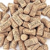 Tebery 150 Pack #8 Natural Wine Corks, 7/8' x 1 3/4' Premium Straight Cork, Wine Stopper for Corking Wine Making Art Projects