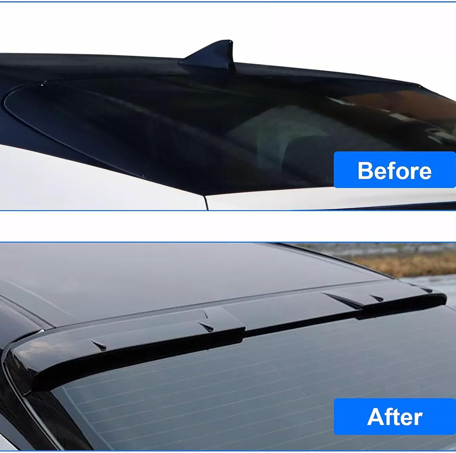 Roof Spoiler Compatible with Toyota Camry 2024 2023 2022 2021 2020 2019 2018 Rear Roof Spoiler Tail Wing(Glossy Black) (Glossy Black)