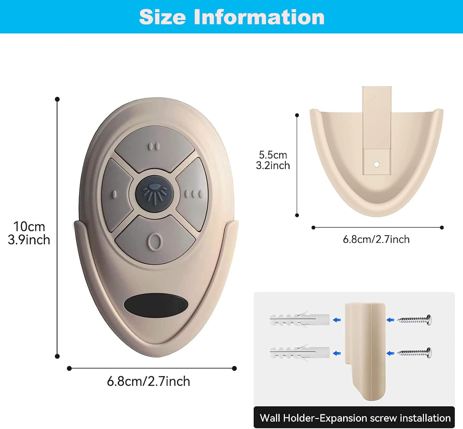 Ceiling Fan Remote Control & Receiver Complete Kit HD5+FAN18R Replace Hampton Bay/Harbor Breeze/Hunter/Westinghouse LED