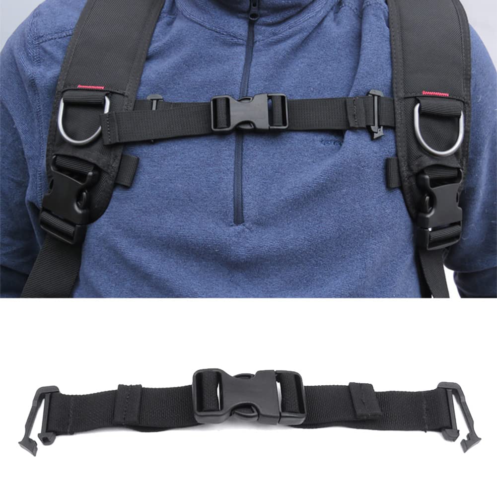 Srutueo 1 PCS Scuba Diving Backmount Sidemount BCD Quick Release Chest Strap Parts Diving Accessories, Black