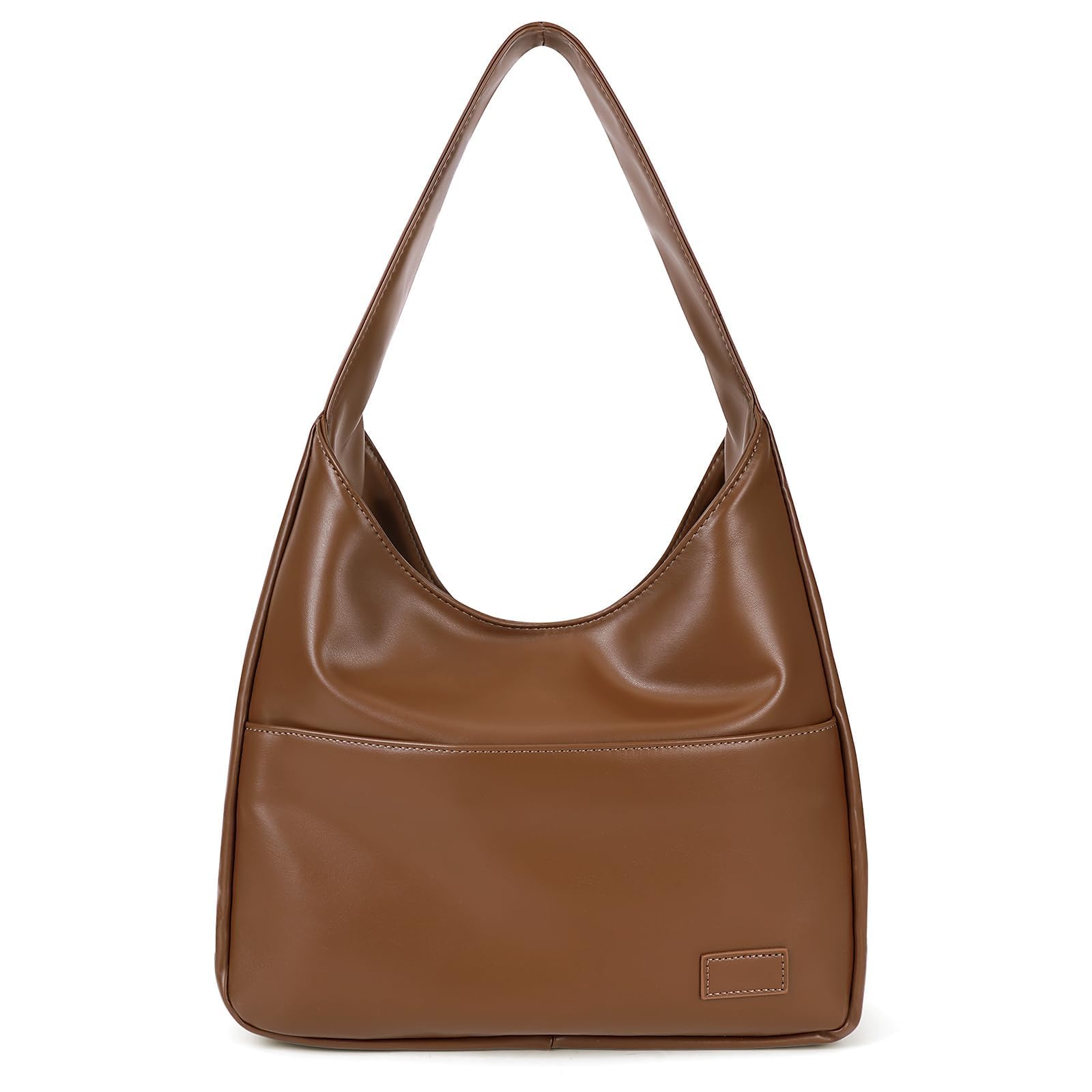 Tote Bags for Women,Faux Leather Shoulder Hobo Purse Soft Slouchy Work Handbag for Work Travel 2pcs