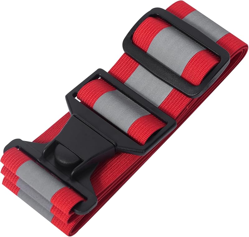A-SAFETY Glow Belt - Cinturón reflectante para correr (amarillo, naranja, negro, blanco)