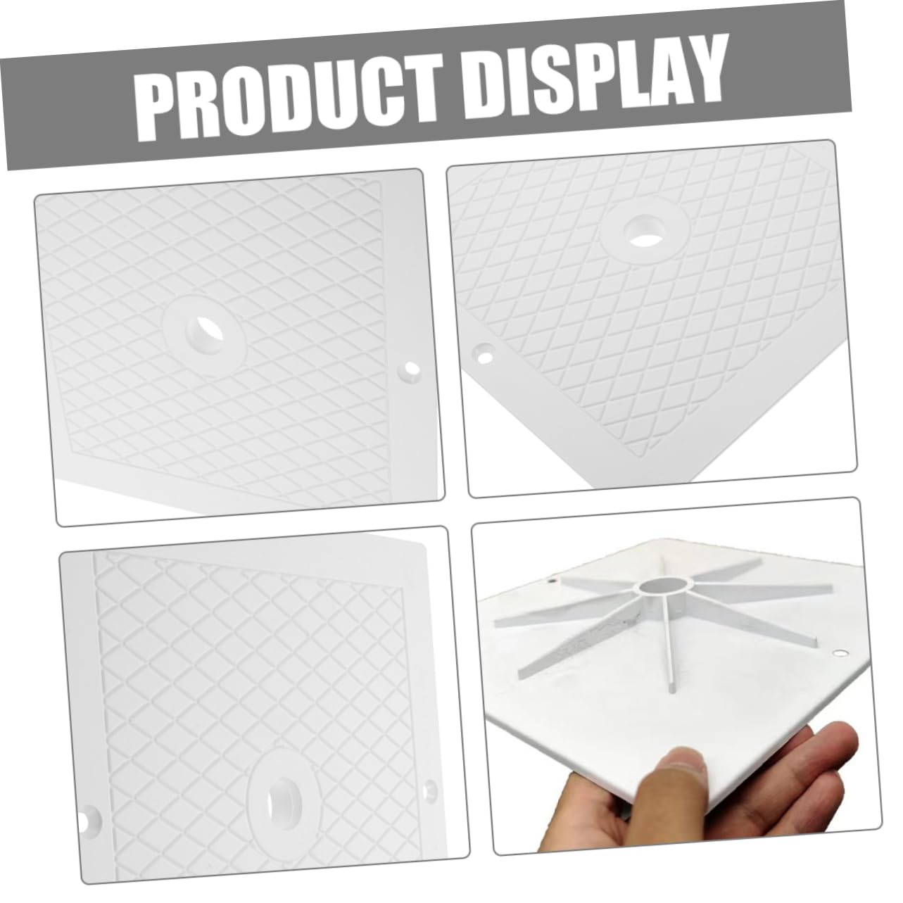 Toddmomy 2 Tapas para Skimmer de Piscina de 10x10 Pulgadas Barrera Protectora de PP, Compatible Versátil para Mantenimiento de Piscina y Repuesto Cuadrado Blanco
