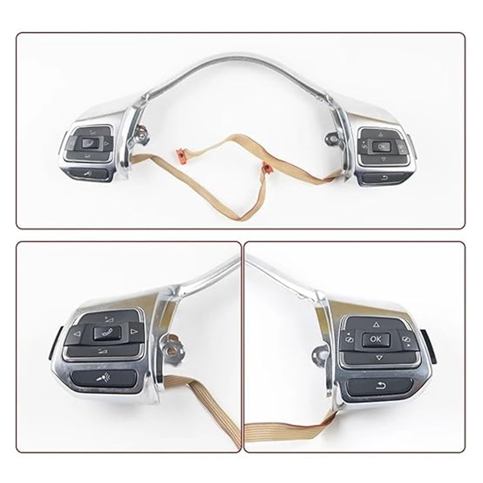 Interruttore Volante Multifunzione Per VW Per Golf Per GTI Per Jetta MK6 Per Passt Per Polo Volante Multifunzionale Manopola Interruttore Pulsante Unità Controllo(Control Unit)