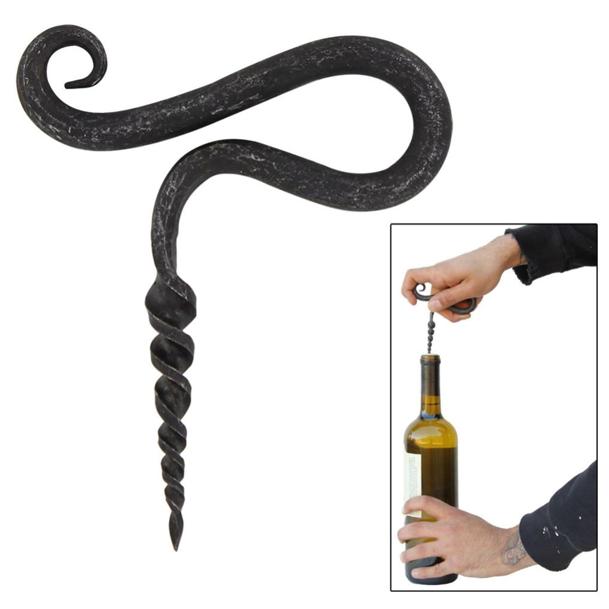 Armory Replicas Hand-Forged Medieval Cork Screw - Antique Iron Steel, Unique Swirl Design