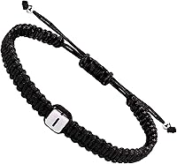 Vista 51 de Initial Bracelets for Couples Women Men Initial Charm Handmade Rope Braided Letter Bracelet for Teens Adjustable Jewelry Father's Day Gifts for Him