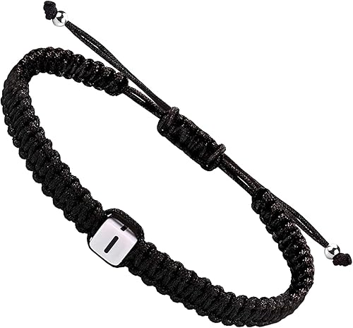 Miniatura 51 de Initial Bracelets for Couples Women Men Initial Charm Handmade Rope Braided Letter Bracelet for Teens Adjustable Jewelry Father's Day Gifts for Him