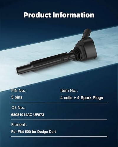 Vista 86 de ECCPP Bobinas de encendido portátiles de repuesto para automóvil compatibles con Infiniti I30/para Nissan Maxima 3.0L V6 2000-2001 Reemplazo