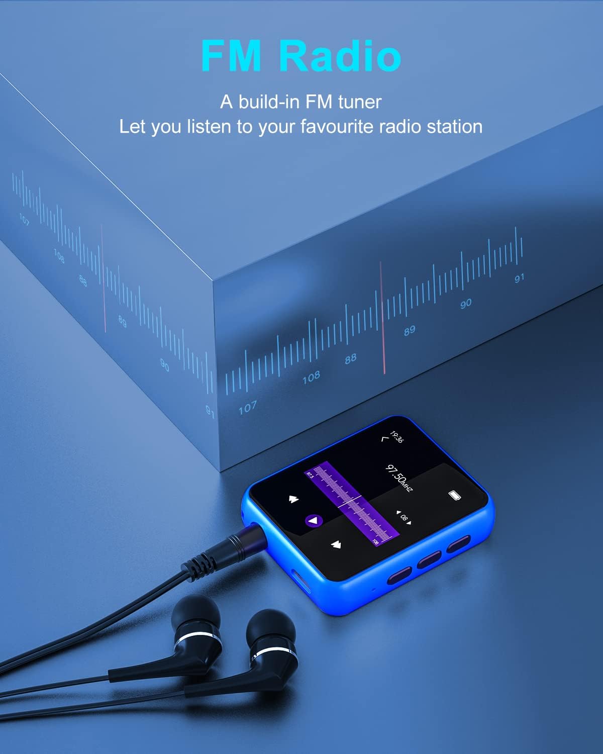 Buy Bluetooth 5.0 MP3 Player, 32GB Portable Digital Lossless Music