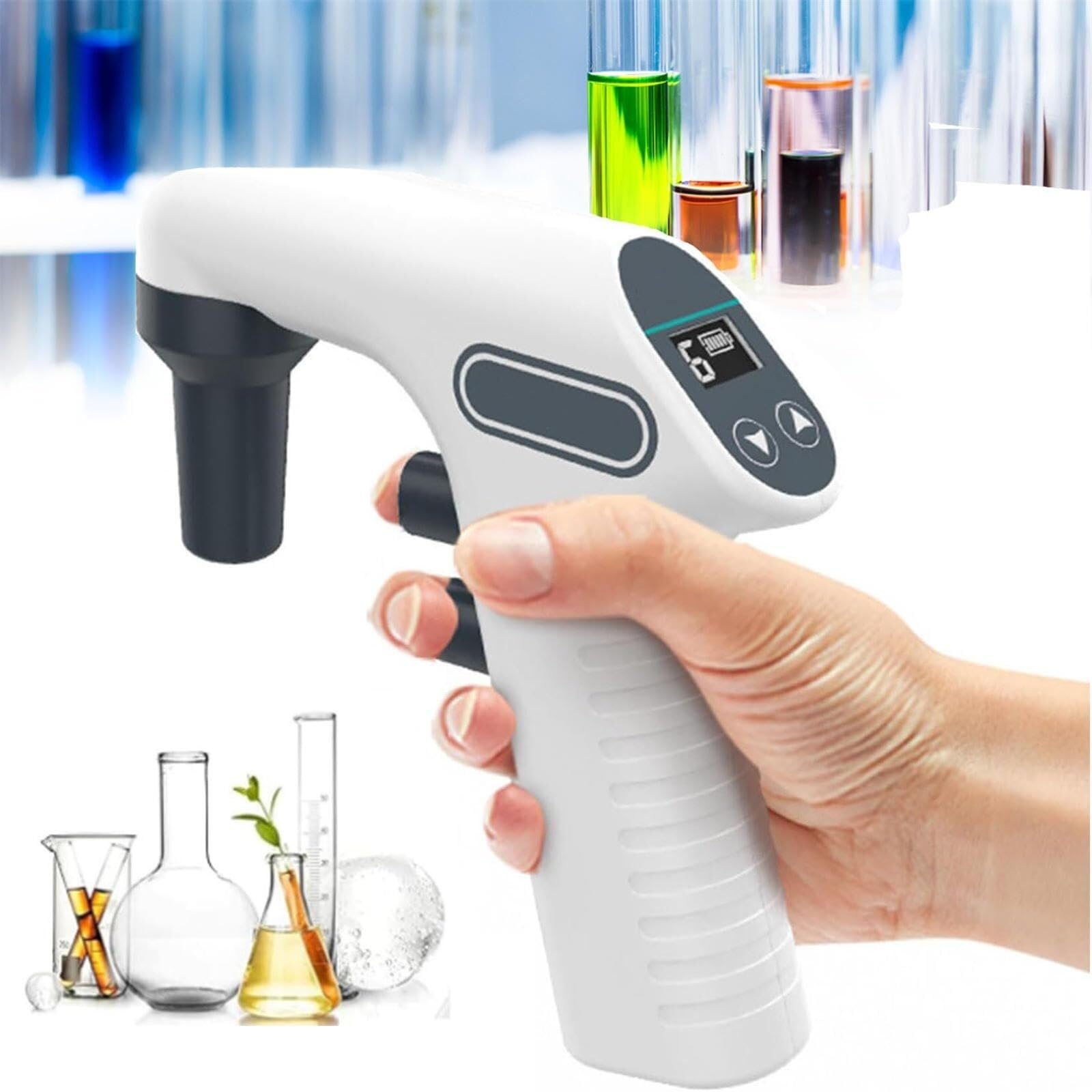 Lab Electric Pipettes Pumps,Large Volume Pipette, High Accuracy Pipette Controller for Biology Chemical Laboratory