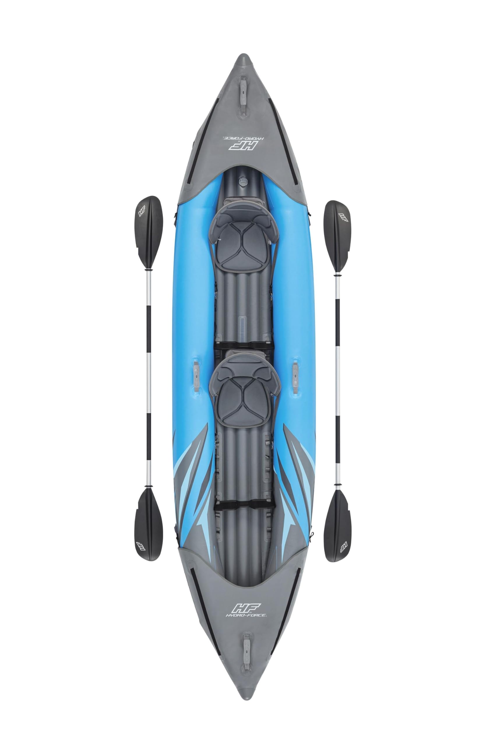 Bestway Hydro-Force Surge Inflatable Kayak | Inflatable Boat with Hand Pump, Oars, Seats, Gear Pouch, Carry Bag, Multiple Sizes