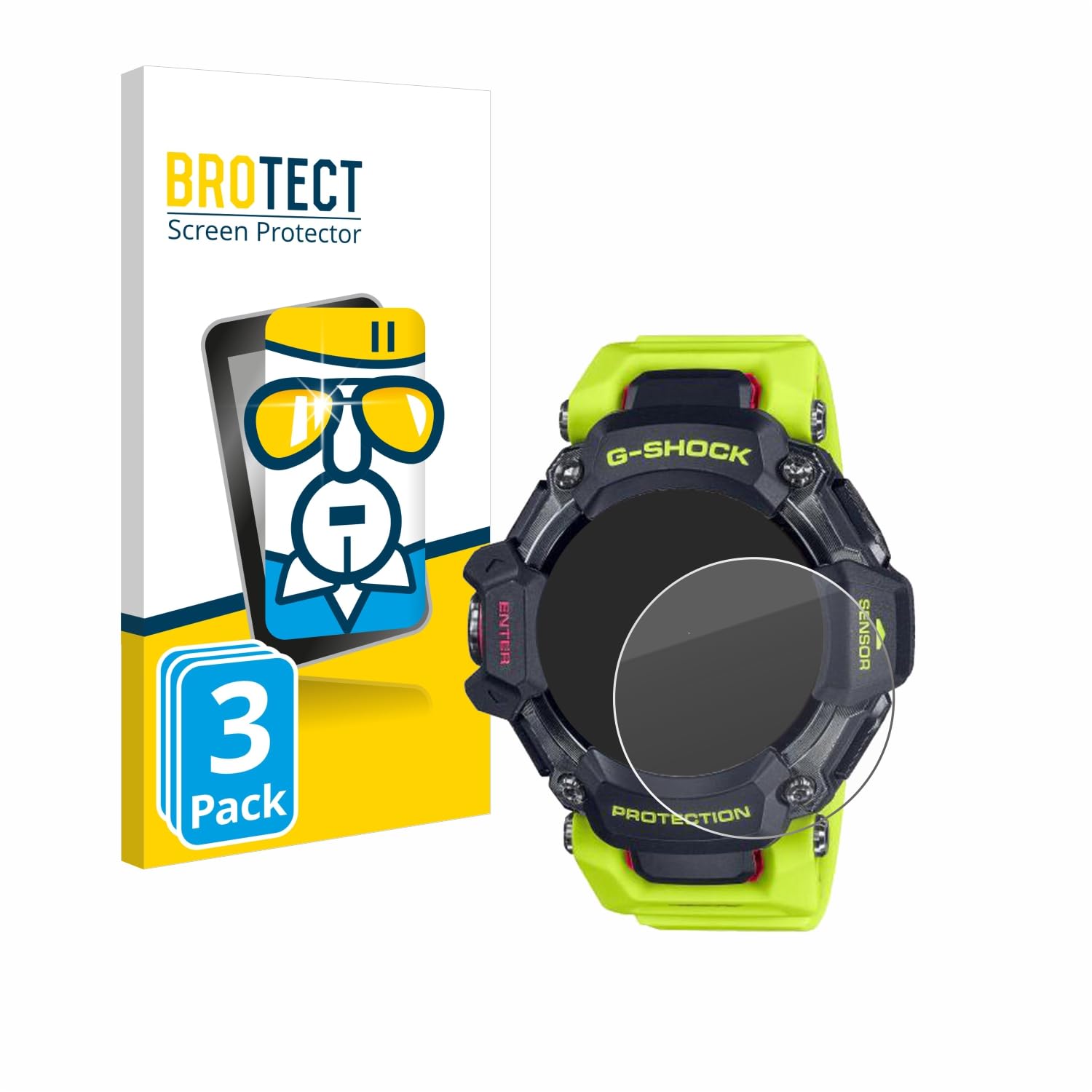 BROTECT Panzer Glas Für Casio ECB-800 | 9H Displayschutz Mit Anti-Fingerprint