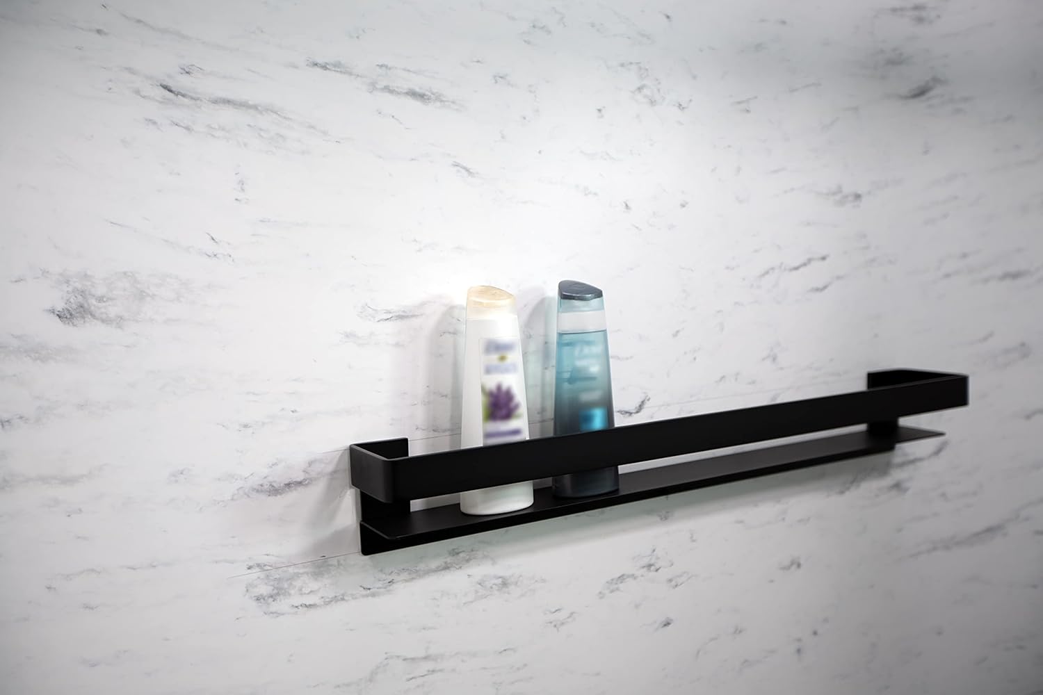 Transolid JGBS20-MB Jocelyn 20-in Grab Bar Shelf, Matte Black