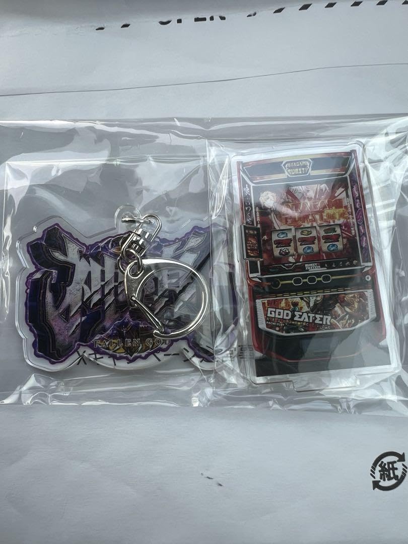 スマスロ ゴッドイーター 神墜キーホルダー 筐体アクスタ 神熱or神堕キーホルダー＋筐体アクスタが当たる！「スマスロ