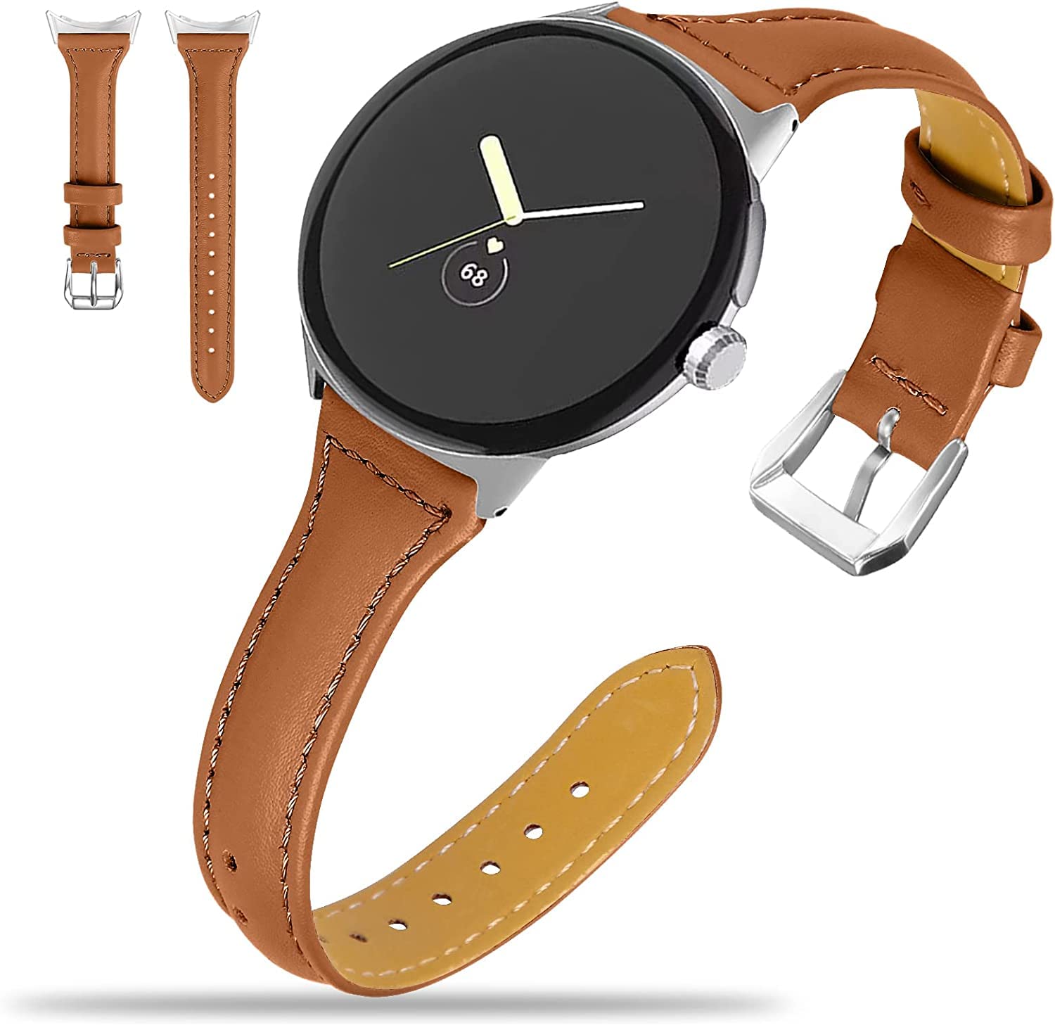 Issinlky Cinturino in Silicone Compatibile con Google Pixel Watch 41mm - Ricambio Sportivo per Uomo e Donna