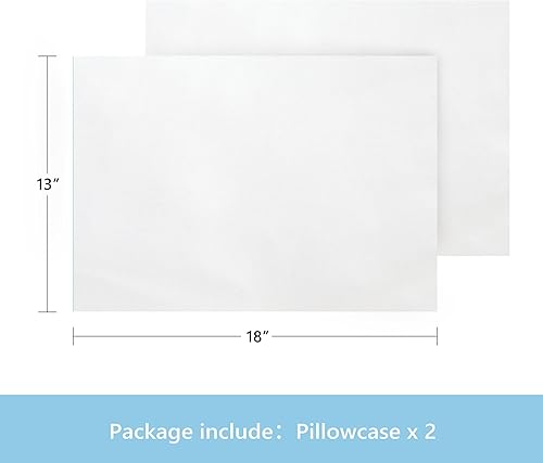 Miniatura 3 de TILLYOU Paquete de 2 fundas de almohada para niños pequeños con cremallera, de microfibra suave y sedosa de 13 x 18 pulgadas, fundas de almohada de