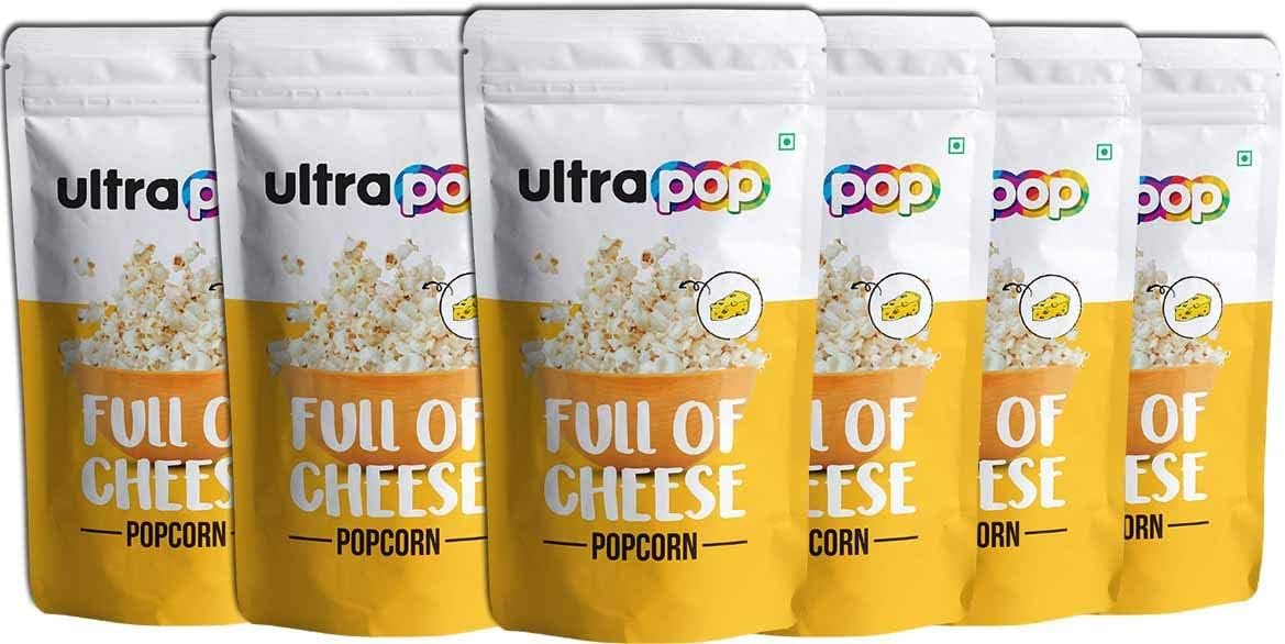 Ultrapop Cheese Flavoured Popcorn | New & Trendy Flavours | Ready To Eat Popped Popcorn | Anytime Snack | Healthy & Premium Snack (Full of Cheese, Pack of 6) (B0CP27YDQ2) Amazon Price History, Amazon Price Tracker