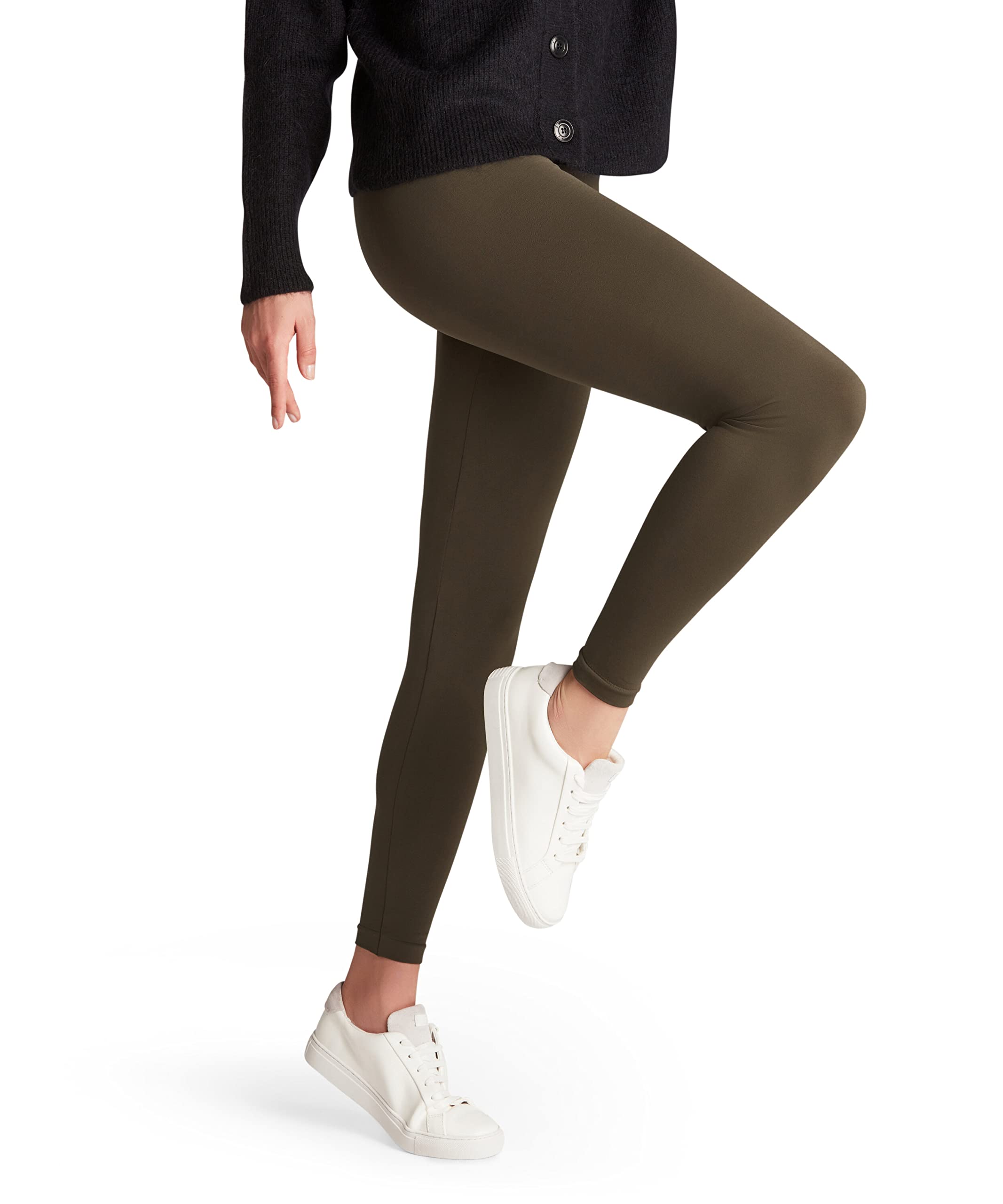 FALKE Kobiety Seamless kryjące jednokolorowe legginsy kryjące bezszwowe