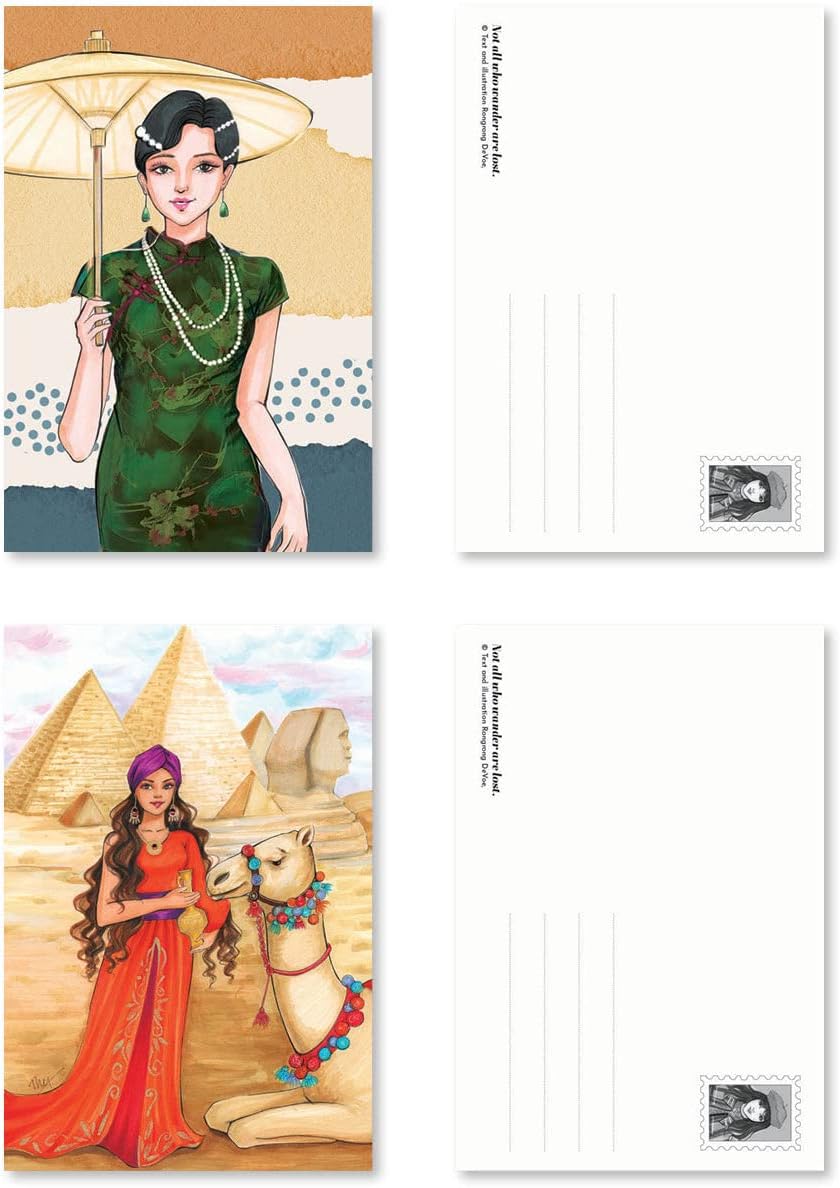 Rongrong Wanderlust Postcard Book