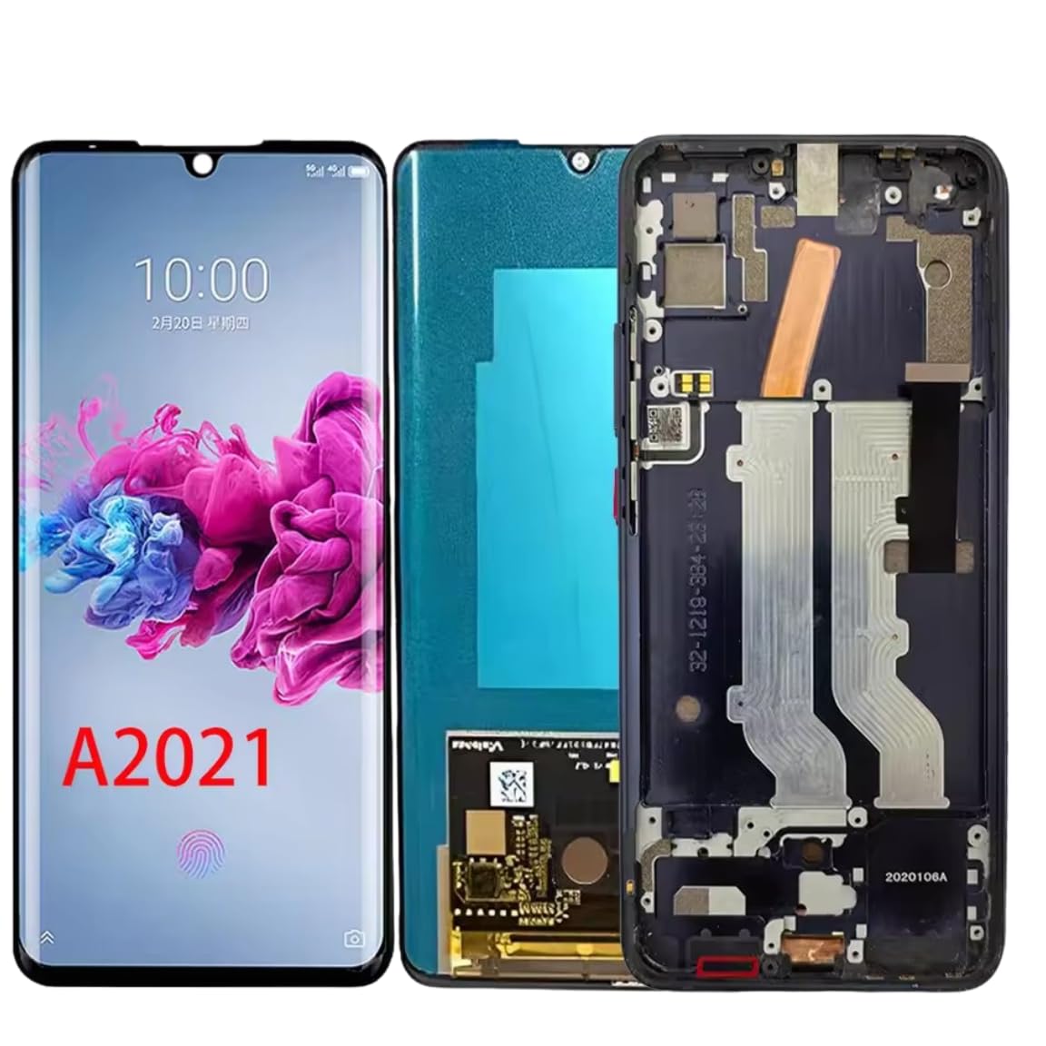Repuesto pantalla ZTE Axon 11 5G digitalizador LCD táctil 6.46 negro A2021 7