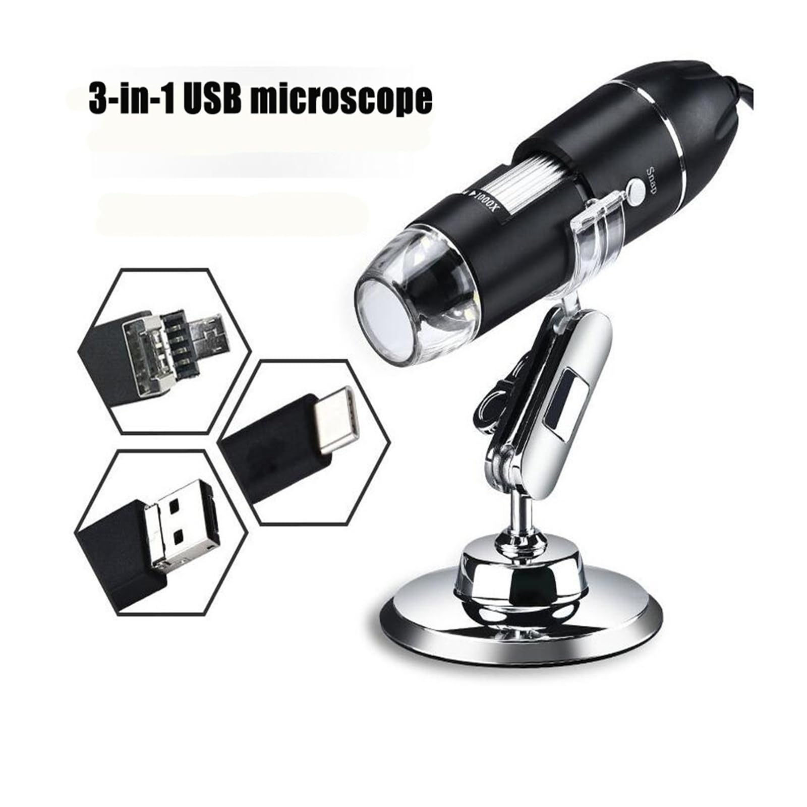 Mikroskop, Mikroskop USB Ręczny przenośny mikroskop cyfrowy Mikroskopy elektronowe