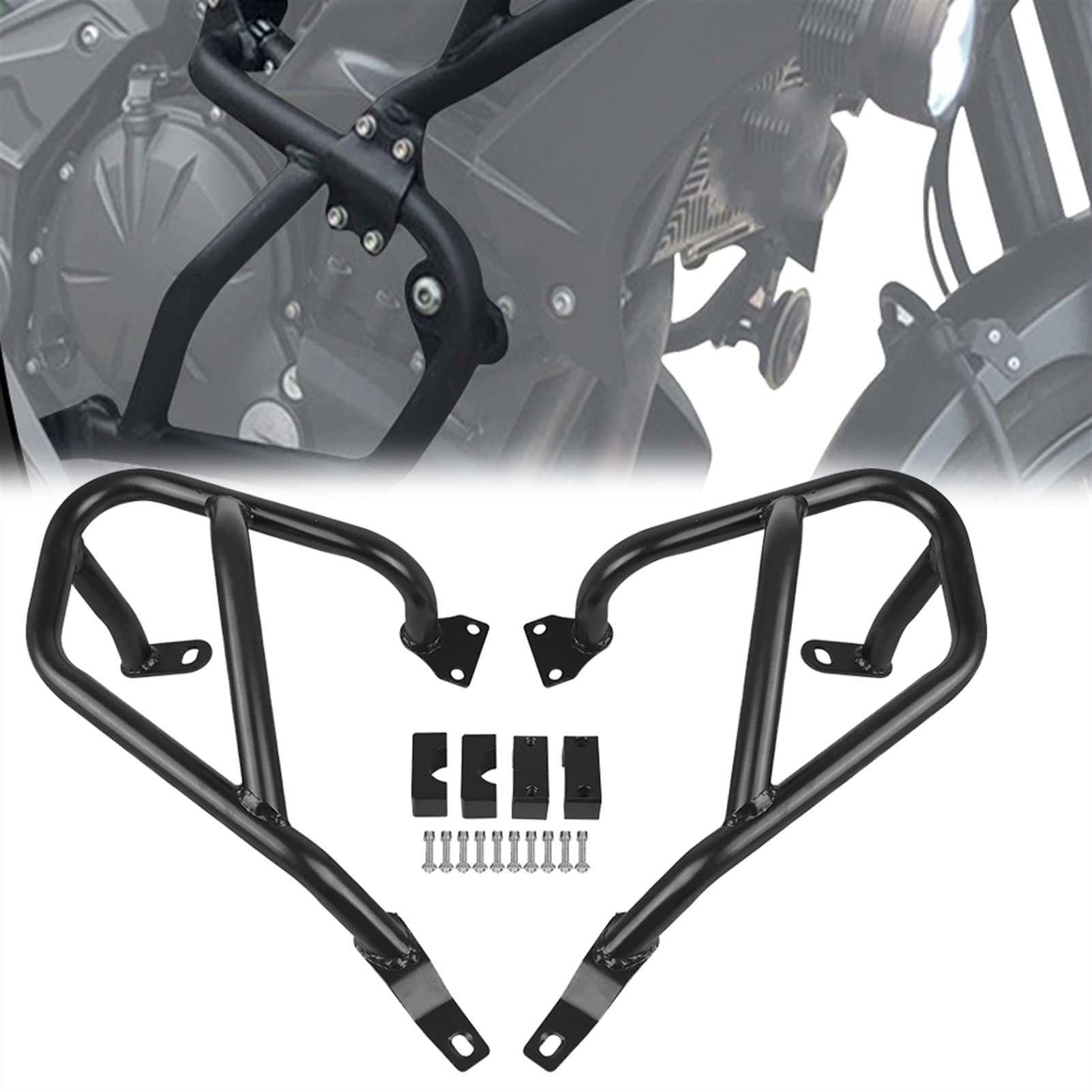 Barres de crash moto Versys 650 pare-chocs inférieur anti-choc