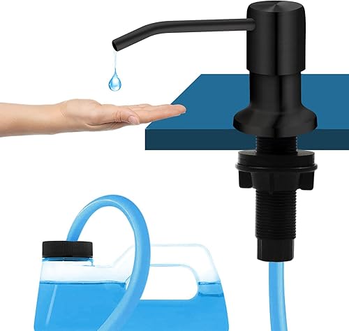 Dispensador de jabón para fregadero de cocina, dispensador de jabón para fregadero Kichen, kit de tubo de extensión de 47 pulgadas, bomba